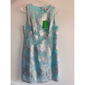 Brand New Lilly Pulitzer Seasalt Tint Metallic Shell Jacquard